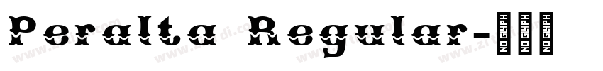 Peralta Regular字体转换